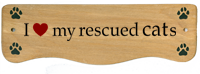 I love my rescued cats
